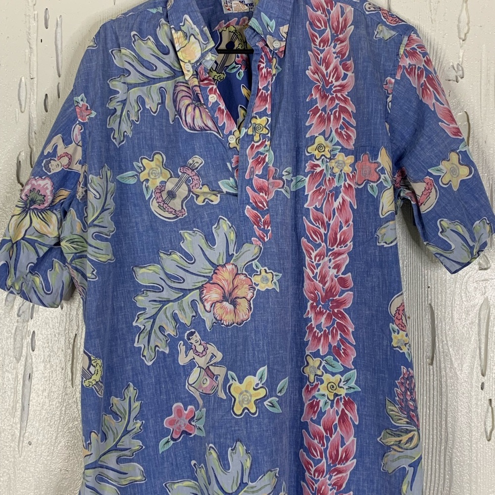 Reyn Spooner Blue Hawaiian Shirt